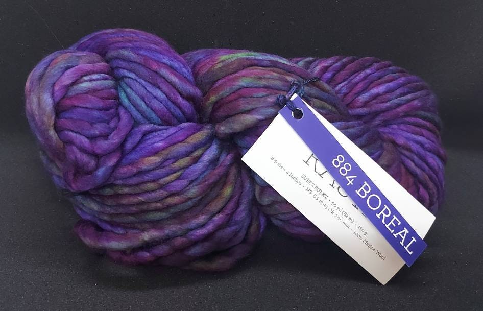 Malabrigo Rasta BOREAL 100% Merino Wool | Hand Dyed | Single ply | Slightly felted | 150 gram skeins