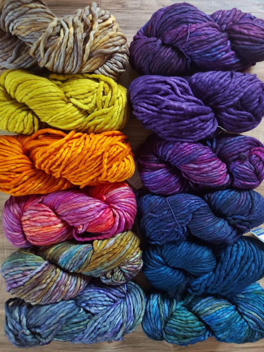 Malabrigo Rasta AZUL PROFUNDO 100% Merino Wool | Hand Dyed | Single ply | Slightly felted | 150 gram skeins