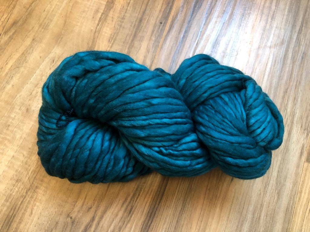 Malabrigo Rasta TEAL FEATHER 100% Merino Wool | Hand Dyed | Single ply | Slightly felted | 150 gram skeins