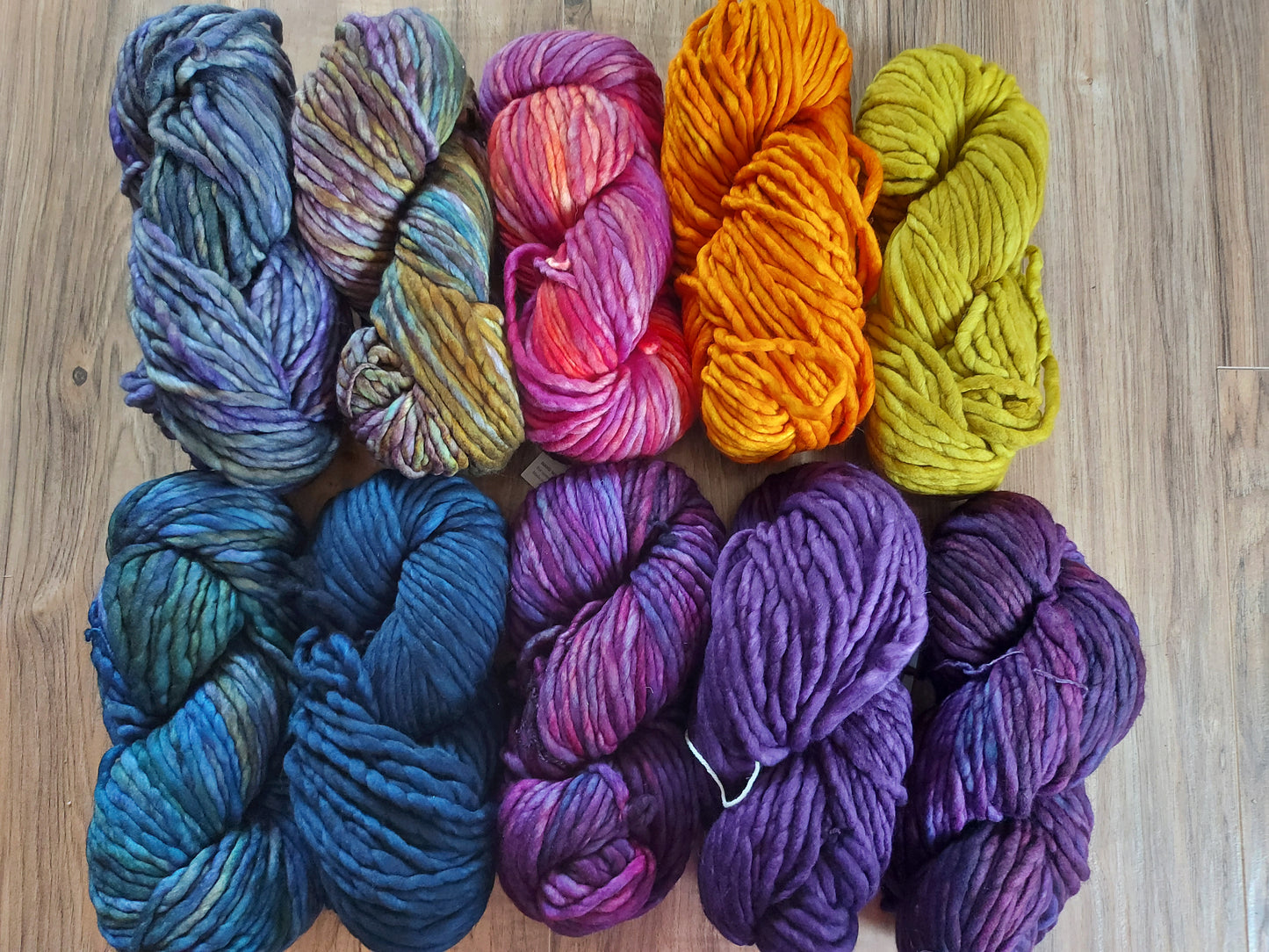 Malabrigo Rasta WHALES ROAD 100% Merino Wool | Hand Dyed | Single ply | Slightly felted | 150 gram skeins