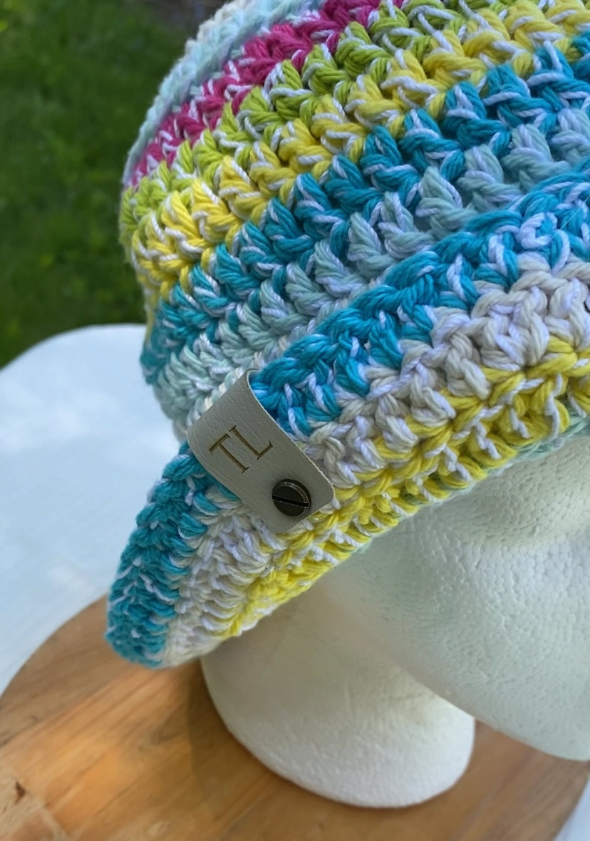Adult Crochet Bucket Hat - Pastels
