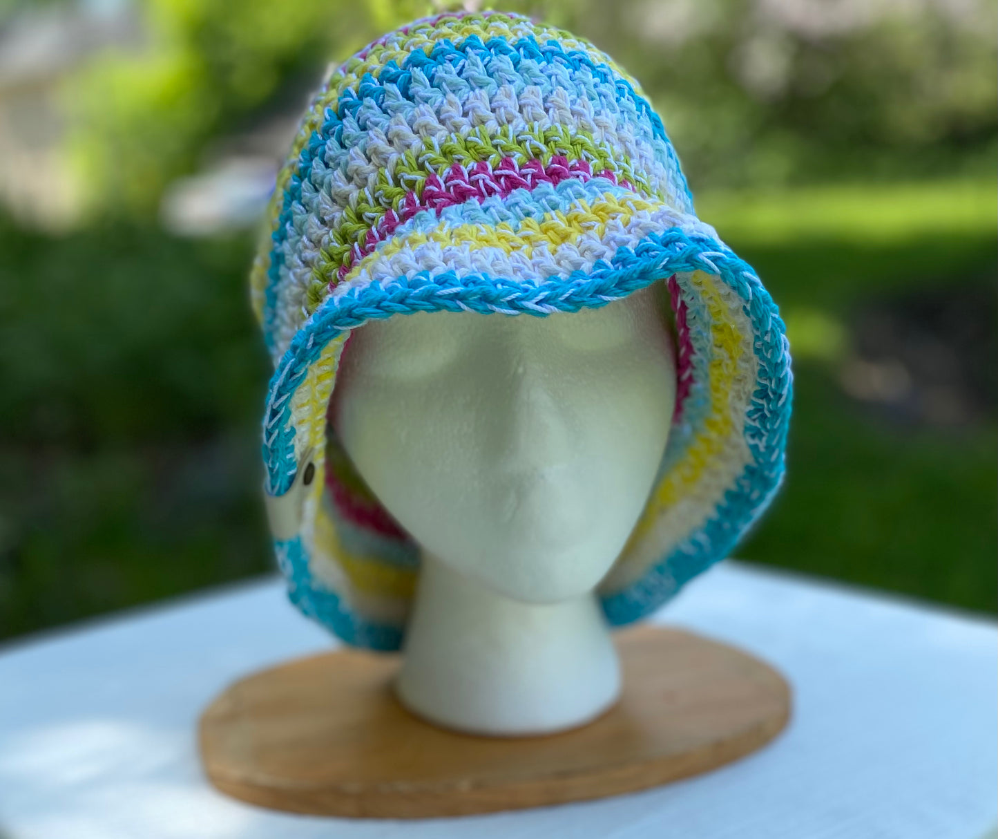Adult Crochet Bucket Hat - Pastels