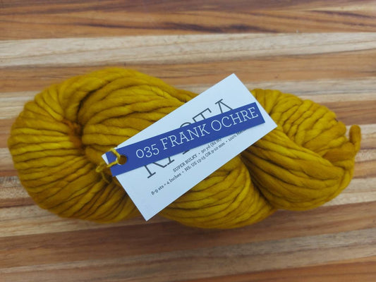 Malabrigo Rasta FRANK OCHRE 100% Merino Wool | Hand Dyed | Single ply | Slightly felted | 150 gram skeins