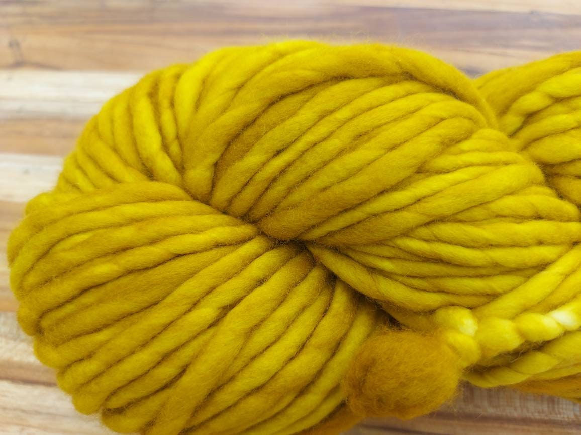 Malabrigo Rasta FRANK OCHRE 100% Merino Wool | Hand Dyed | Single ply | Slightly felted | 150 gram skeins