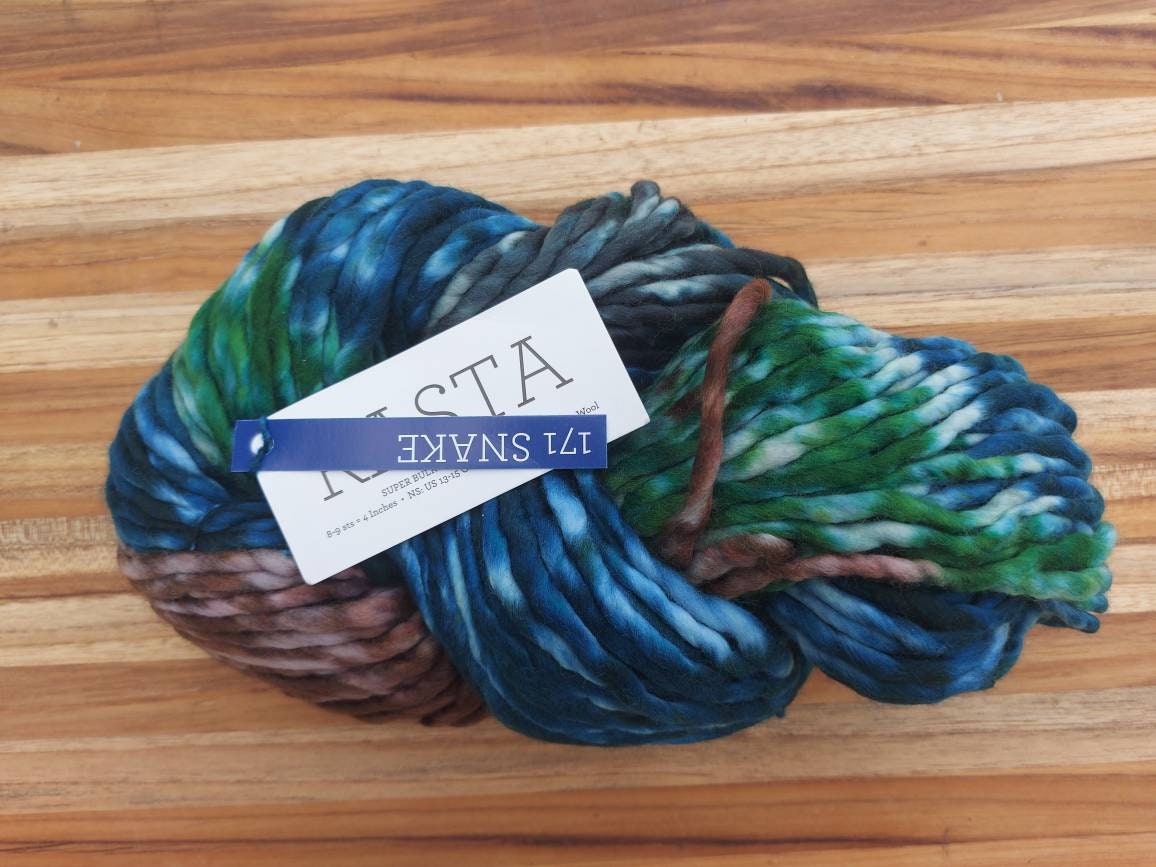 Malabrigo Rasta Pintada SNAKE 100% Merino Wool | Hand Dyed | Single ply | Slightly felted | 150 gram skeins