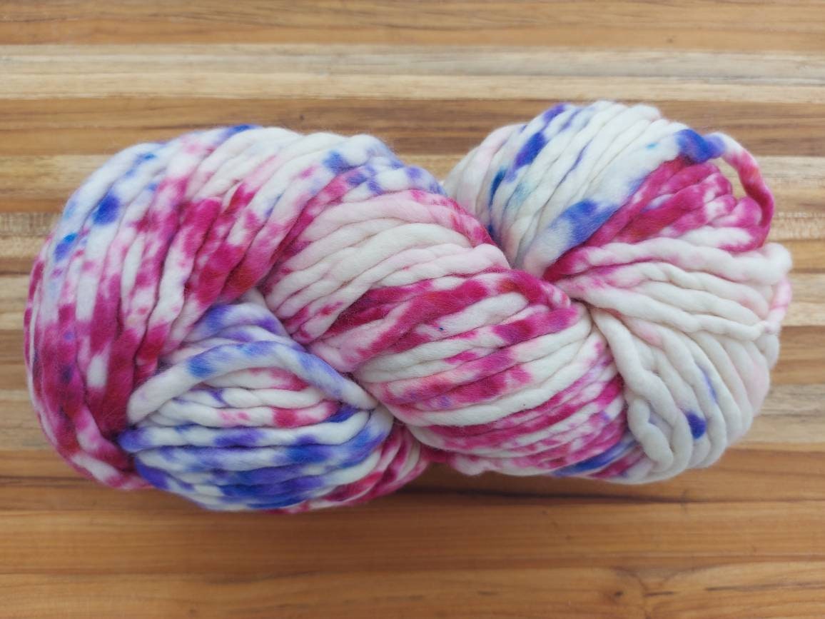 Malabrigo Rasta Pintada CHERRY VANILLA 100% Merino Wool | Hand Dyed | Single ply | Slightly felted | 150 gram skeins