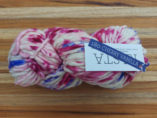 Malabrigo Rasta Pintada CHERRY VANILLA 100% Merino Wool | Hand Dyed | Single ply | Slightly felted | 150 gram skeins