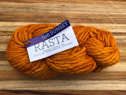 Malabrigo Rasta SUNSET 100% Merino Wool | Hand Dyed | Single ply | Slightly felted | 150 gram skeins