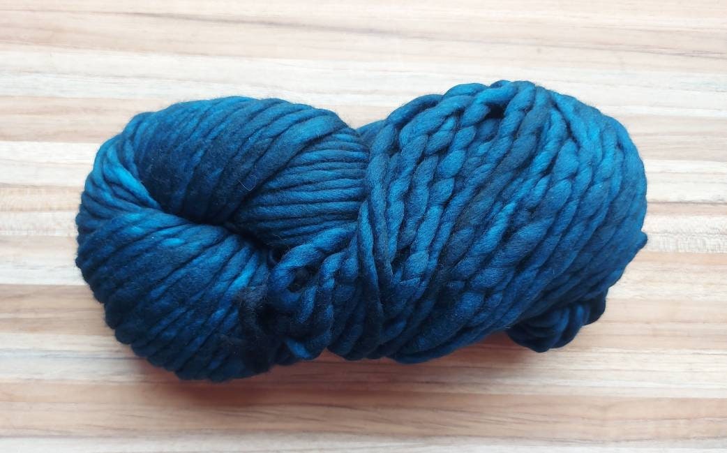 Malabrigo Rasta AZUL PROFUNDO 100% Merino Wool | Hand Dyed | Single ply | Slightly felted | 150 gram skeins