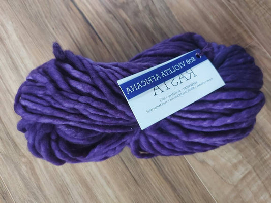 Malabrigo Rasta VIOLETA AFRICANA 100% Merino Wool | Hand Dyed | Single ply | Slightly felted | 150 gram skeins
