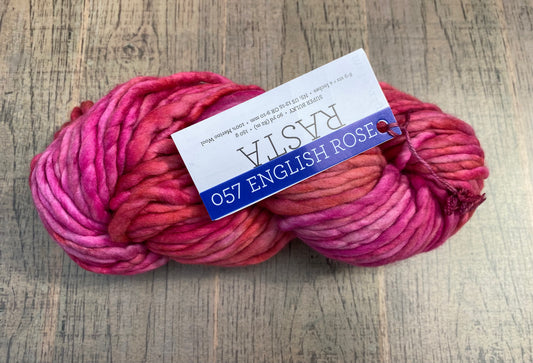 Malabrigo Rasta *Eclectica*  ENGLISH ROSE 100% Merino Wool | Hand Dyed | Single ply | Slightly felted | 150 gram skeins