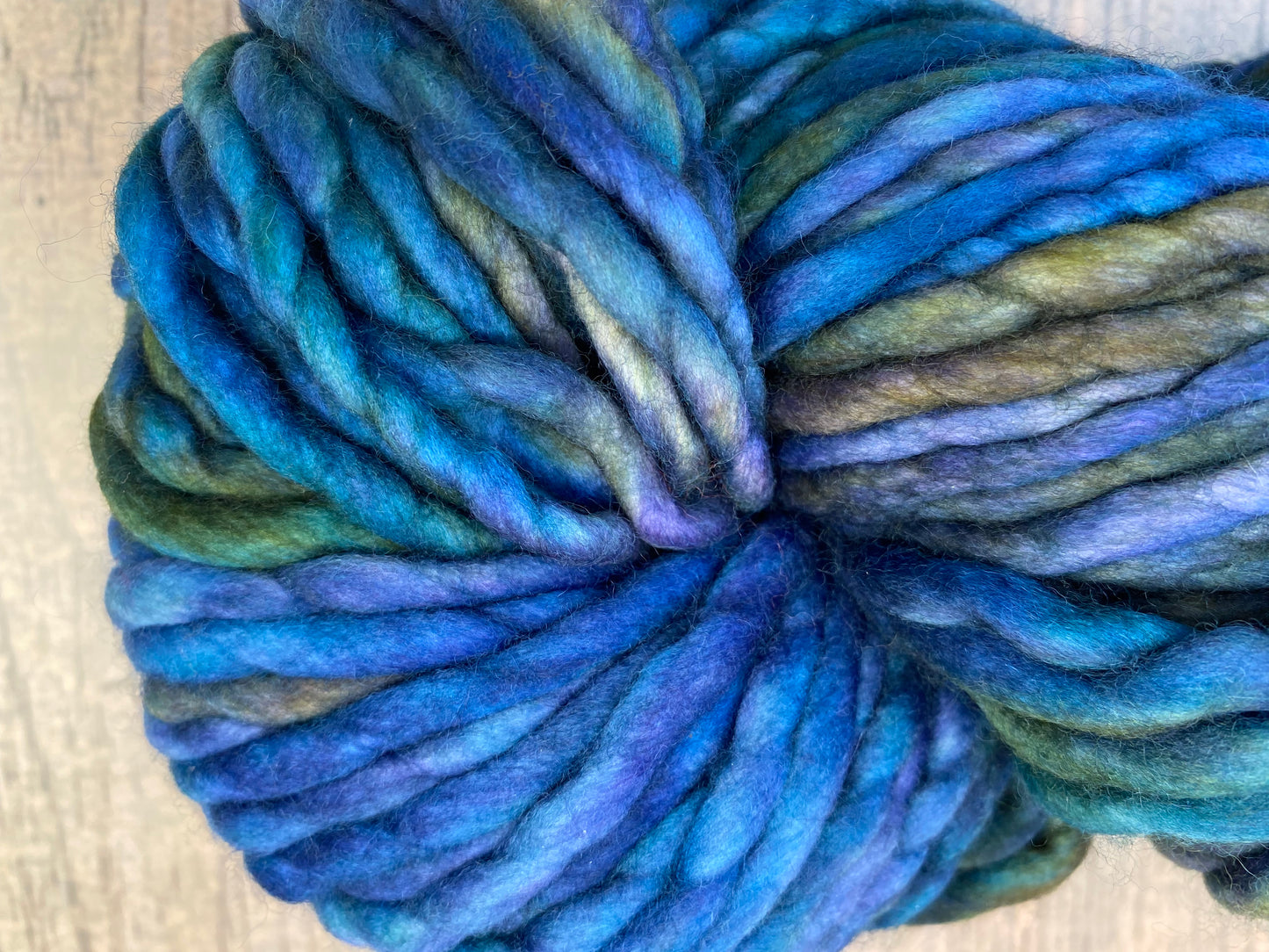 Malabrigo Rasta VERDE AZUL 100% Merino Wool | Hand Dyed | Single ply | Slightly felted | 150 gram skeins