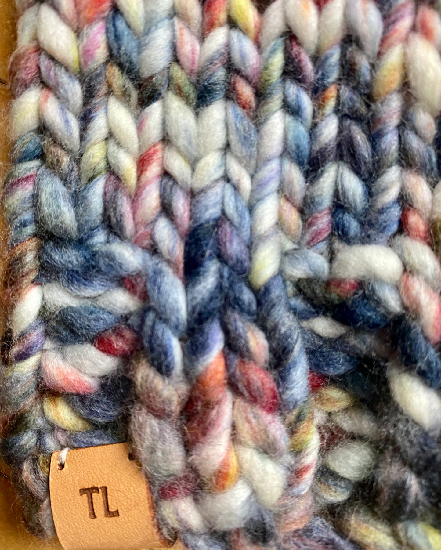 Adult Hand Knit Toque - TRUMPO - 100% Luxury Merino Wool Slouchy Winter Hat with Faux Fur Pompom